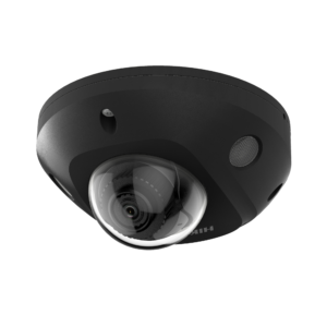 Domo IP 4 Megapixel / Color Negro / Lente 2.8 mm / Micrófono Integrado / 30 mts IR EXIR / Exterior IP67 / IK10 /  WDR 120 dB / PoE / Videoanaliticos (Filtro de Falsas Alarmas) / Ultra Baja Iluminación / Entrada y Salida de Audio y Alarma