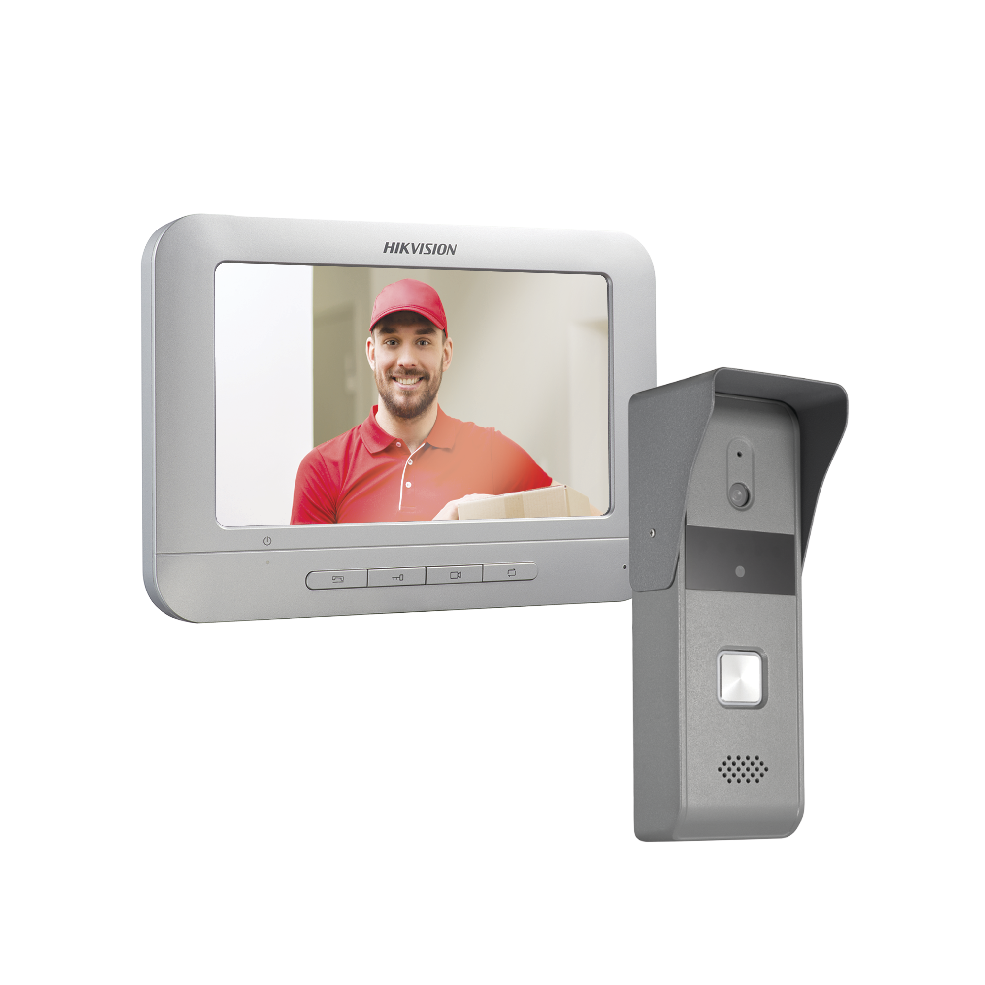 Kit de Videoportero Analógico con Pantalla LCD a Color de 7 / Frente de  Calle para Exterior IP65 ⋆ Distribuidor de Seguridad Electronica